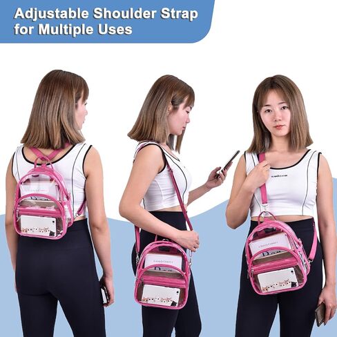 Oraben Clear Backpack for Stadium Events, Small Stadium Approved Clear Bag in Saudi Arabia