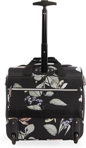 BEBE Valentina-Wheeled Under The Seat Carry-on Bag, Floral Black, ONE Size in Saudi Arabia