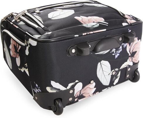 BEBE Valentina-Wheeled Under The Seat Carry-on Bag, Floral Black, ONE Size in Saudi Arabia