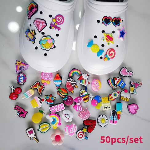 3D Croc الأحذية سحر PVC الأحذية الديكور، لطيف الكرتون مجسمة الأحذية DIY الملحقات للأطفال بنين بنات المراهقين الرجال النساء حفلة عيد ميلاد in Kuwait