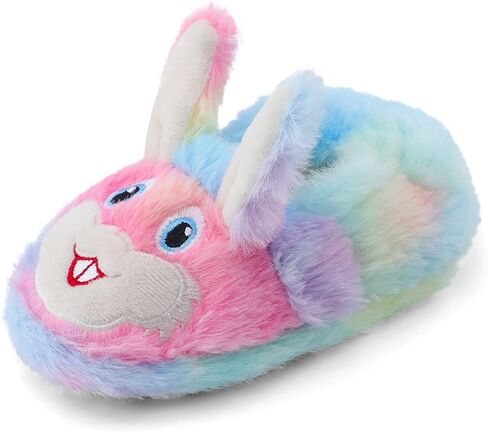 Winter Slippers For Girls Cartoon Animal Slippers Toddler Warm Plush House Shoes Little Kids Home Slippers in Kuwait