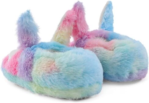 Winter Slippers For Girls Cartoon Animal Slippers Toddler Warm Plush House Shoes Little Kids Home Slippers in Kuwait