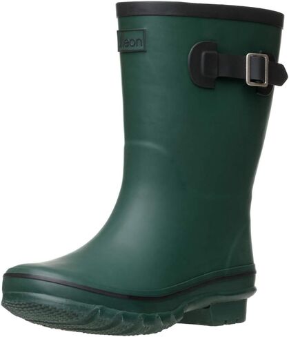 Jileon Mid Calf Rain Boots - Specially Designed For Wide Feet, Ankles or Calves - Half Height Waterproof Durable Wide Calf Rain Boots in Saudi Arabia