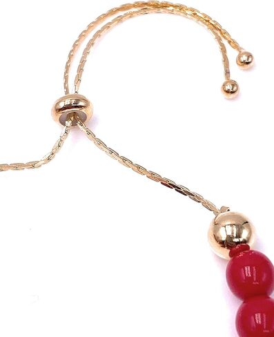 LESLIE BOULES Saint Benedict Red Glass Beads Bracelet Genuine Azabache and Blue Evil Eye Handmade Jewelry in Kuwait