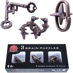Brain Teaser Puzzle for Adults Puzzles Metal Hole Lock Adult Educational Toy Jigsaw IQ Puzzle (blue) in Kuwait