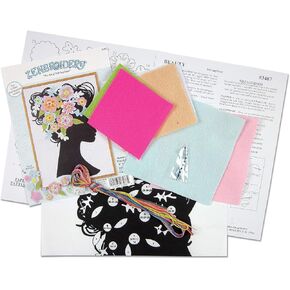 Design Works Crafts Felt Collage Applique Kit, Beauty in Kuwait