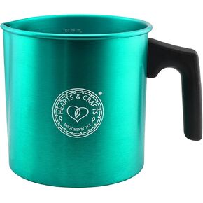 Hearts & Crafts Candle Pots, 64oz - Candle Wax Melting Pot - Aluminum Candle Making Pouring Pot for 4lb. Melted Wax, Copper Color - Best for Candles, Arts & Crafts, and More