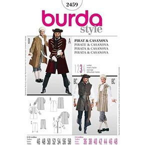 Burda Ladies Sewing Pattern 2459 - Pirate & Casanova Sizes: 36-48 in Saudi Arabia