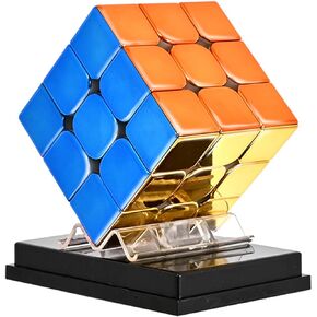 BroMoCube Cyclone Boys Metallic Mirror 3x3 M Speed Cube Gift for Kids Adults (Magnetic Version)