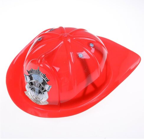 Welecom 2 قطعة قبعة رجل إطفاء للأطفال خوذة رجل إطفاء من البلاستيك الصلب قبعة رجال إطفاء زي للأطفال للعب الأدوار (أحمر، أصفر) in Kuwait