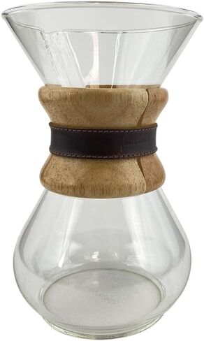 Hide & Drink, Pour Over Strap (2 Pack) Compatible with Chemex 6-Cup Glass Handmade from Full Grain Leather - Bourbon Brown in Saudi Arabia