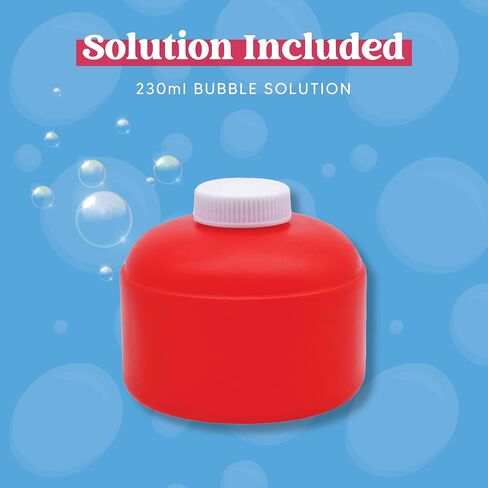 JOYIN Automatic Bubble Maker Fire Extinguisher Bubble Blower Machine with Bubble Solution (230 ml) for Kids, Indoor and Outdoor Play, Summer Themed Party and Birthday Gift in Saudi Arabia