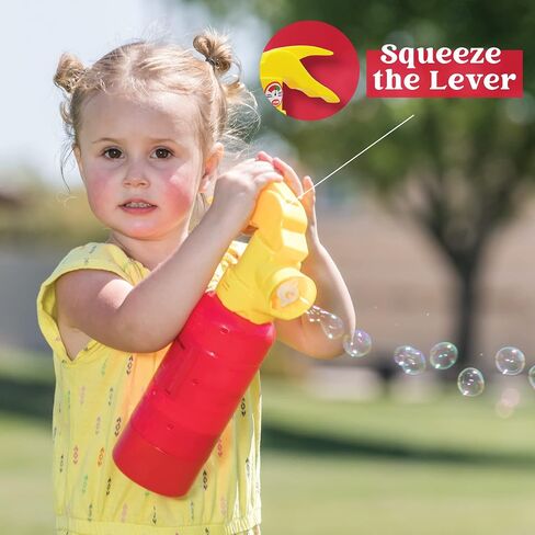 JOYIN Automatic Bubble Maker Fire Extinguisher Bubble Blower Machine with Bubble Solution (230 ml) for Kids, Indoor and Outdoor Play, Summer Themed Party and Birthday Gift in Saudi Arabia