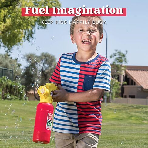 JOYIN Automatic Bubble Maker Fire Extinguisher Bubble Blower Machine with Bubble Solution (230 ml) for Kids, Indoor and Outdoor Play, Summer Themed Party and Birthday Gift in Saudi Arabia