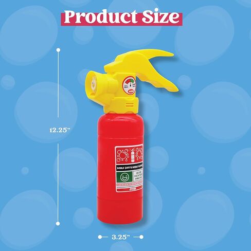 JOYIN Automatic Bubble Maker Fire Extinguisher Bubble Blower Machine with Bubble Solution (230 ml) for Kids, Indoor and Outdoor Play, Summer Themed Party and Birthday Gift in Saudi Arabia