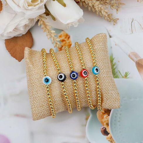 طقم أدوات صنع المجوهرات من الخرز عين الشرير بما في ذلك 12000 قطعة من الخرز الزجاجي و720 قطعة خرز عين الشرير للأساور مما يجعل لوازم الديكور DIY in Kuwait