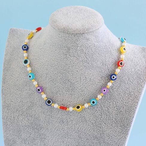 طقم أدوات صنع المجوهرات من الخرز عين الشرير بما في ذلك 12000 قطعة من الخرز الزجاجي و720 قطعة خرز عين الشرير للأساور مما يجعل لوازم الديكور DIY in Kuwait