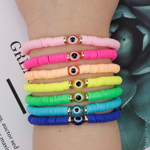 طقم أدوات صنع المجوهرات من الخرز عين الشرير بما في ذلك 12000 قطعة من الخرز الزجاجي و720 قطعة خرز عين الشرير للأساور مما يجعل لوازم الديكور DIY in Kuwait