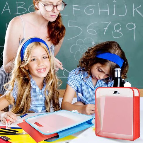 Aemygo 5 عبوات من منظم تخزين ورق القصاصات، حافظة ورق قابلة للتوسيع متعددة الألوان لـ 12 × 12 ورقة، تخزين ورق القصاصات مع مقبض محمول شفاف لحمل ورق الفينيل، البطاقات in Saudi Arabia