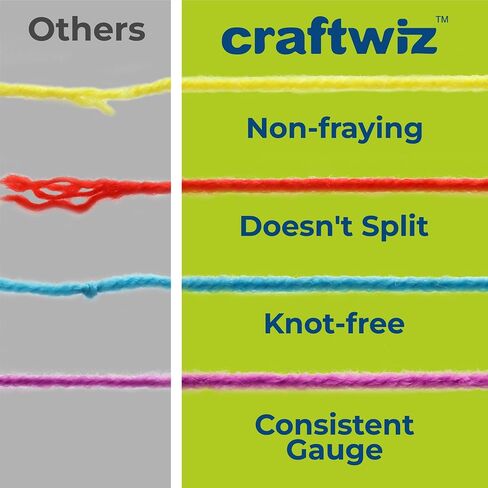 CRAFTWIZ 100% Acrylic Yarn for Crocheting and Knitting - 30x30g Skeins of #4 Worsted Weight Yarn, 1600 Yards of Soft Crochet Yarn, Perfect for Amigurumi Yarn and Other Small Crafts Projects in Saudi Arabia