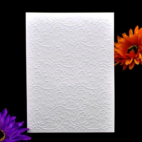 DDOUJOY Leaves Background Plastic Embossing Folders for Card Making Scrapbooking and Other Paper Crafts 2101027 in Saudi Arabia