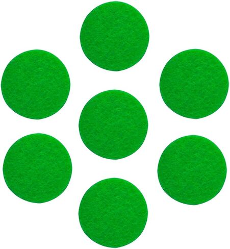 JIANZHENKEJI Adhesive Felt Circles | Green Felt Circles for DIY and Sewing Handcraft, 1 Inch (100 Count, Green) in Saudi Arabia
