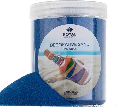 رمل الشاطئ المزخرف من Royal Imports لحشو المزهرية، وحفلات الزفاف، وديكور المنزل، والفنون والحرف اليدوية، وحفرة النار، والمدفأة، وموئل خزان الحيوانات الأليفة - 4.5 رطل، أبيض in Kuwait