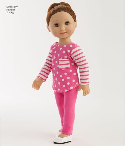 Simplicity US8574OS 14" Doll Clothes Sewing Patterns by Wellie Wishers, One Size in Saudi Arabia