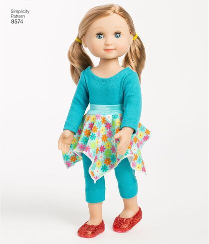Simplicity US8574OS 14" Doll Clothes Sewing Patterns by Wellie Wishers, One Size in Saudi Arabia