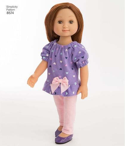 Simplicity US8574OS 14" Doll Clothes Sewing Patterns by Wellie Wishers, One Size in Saudi Arabia
