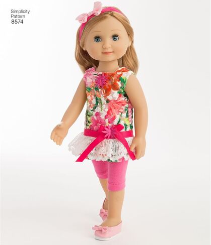 Simplicity US8574OS 14" Doll Clothes Sewing Patterns by Wellie Wishers, One Size in Saudi Arabia