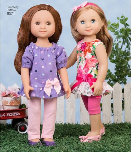 Simplicity US8574OS 14" Doll Clothes Sewing Patterns by Wellie Wishers, One Size in Saudi Arabia