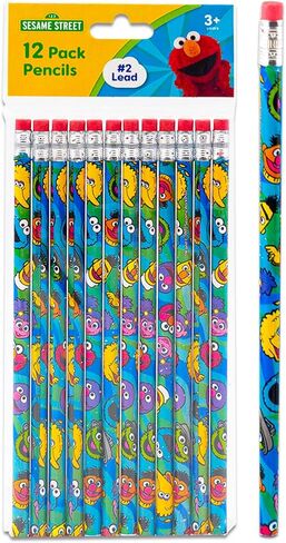 24 قلم رصاص من Sesame Street لمجموعة الفصل الدراسي - حزمة تحتوي على 24 قلم رصاص للأطفال تتميز بملصقات Sesame Street Plus، المزيد | اللوازم المدرسية شارع سمسم in Kuwait