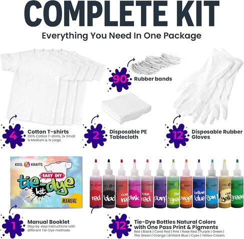 Christmas Tie Dye Socks Kit - Includes 3 DIY Crew White Socks, 3 Christmas Colors Tie Dye - Christmas Gift, Tie Dye Kits for Adults, Christmas Stocking Stuffers, Craft Toys Ages 6 7 8 9 10 11 12 in Saudi Arabia
