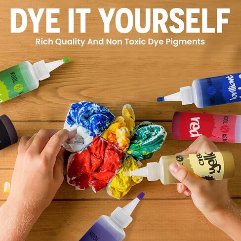 Christmas Tie Dye Socks Kit - Includes 3 DIY Crew White Socks, 3 Christmas Colors Tie Dye - Christmas Gift, Tie Dye Kits for Adults, Christmas Stocking Stuffers, Craft Toys Ages 6 7 8 9 10 11 12 in Saudi Arabia