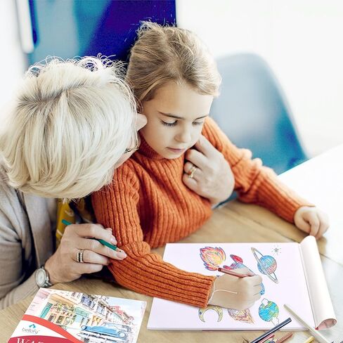 Bellofy Large Watercolor Paper Pad in Set of 2 | 11x14 in Academy Watercolor Paper Kids, Artists & Beginners Enjoy | Watercolor Notebook for All Watercoloring Techniques in Kuwait