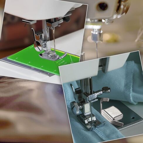4 Pieces Seam Guide Ruler Set Include 2 Quilting Seam Guide Ruler Sew Seam Allowance Rulers Perforated Seam Gauge for 1/8 to 2 Inch Straight Line Hems and 2 Magnetic Sewing Guide for Sewing Machine in Saudi Arabia