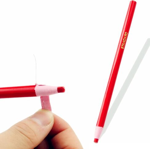 6 قطع من أقلام الخياطة القماشية، قابل للذوبان في الماء المهنية قطع قلم رصاص للخياطة، أقلام طباشير قماشية للخياط المنزلية وأدوات التتبع in Kuwait