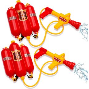 Tigerdoe - Water Blaster for Kids 2 Pack– Water Backpack Squirt Toy – Water Fight Supplies - Fireman Water Toy - Firefighter Water Sprayer in Kuwait