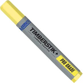Markal 80383 - Timberstik + Pro Grade Lumber Crayon Works on Wet, Dry, Hot and Frozen Surfaces -Ideal for Hot and Cold climates, 1/2" Hex, 4-5/8" Length, Black (Pack of 12) in Saudi Arabia