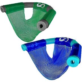 Pool Noodle Floating Chair - Comfortable Mesh Noodle Sling - Relaxing Lounge Chair - 2 Pack - One Size fits All (Noodle Not Included)