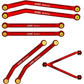 مجموعة وصلات التخليص العالية MRC SCX24 من مجموعة وصلات هيكل سبيكة CNC لسيارة SCX24 C10 JLU AXI00002 AXI00001 Bronco Axial 1/24 RC الزاحفة (تيتانيوم) in Kuwait