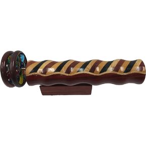 Kaleidoscope in Solid Padauk Wood, Inlaid Padauk, Jalnleem and Ebony, 7 Inch Barrel, Solid Wood Double Jeweled Wheels. Handcrafted in U S A! in Kuwait