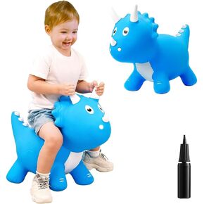 ZHUYNXIR Inflatable Bouncy Horse Toy,Kid Jumping Horse Toy, Kid Favorite Jumping Toy.Perfect for Birthday, Bouncy Horse Brown. in Kuwait