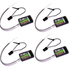 جهاز استقبال Flysky FS-IA6 2.4 جيجا هرتز 6 قنوات RC، مخرج PPM بلاستيكي محايد مع منفذ iBus مع هوائي مزدوج لـ FS FS-i4 i6 i10 GT2E GT2F GT2G Transmitter RC210 (قطعة واحدة FS-IA6) in Kuwait