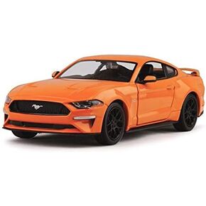 موتور ماكس سيارة فورد موستانج GT 5.0 2018 باللون البرتقالي مع عجلات سوداء 1/24 مصبوبة من موتورماكس 79352or in Kuwait