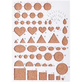 BCP Paper Quilling Mold Mould Template Board, Circle Template Board, Quilling Kits Work Board