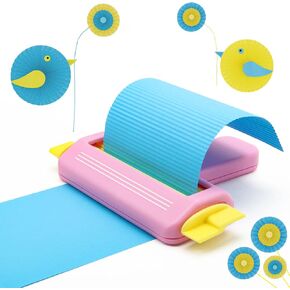 Paper Crimper Tool Wave Shape Making Crimper Tool, Pletpet Small Paper Crimper for Crafts DIY Arts Card Stock and Scrapbooking Decoration Making（Blue）