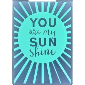 Sunshine Happy Birthday Thank You Congrats Hello Background Plastic Embossing Folders for Card Making Scrapbooking and Other Paper Crafts 2212093 (1)