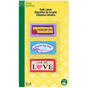 Dritz 3244 Sew-In Embroidered Label, Made With Love (9-Count) in Kuwait